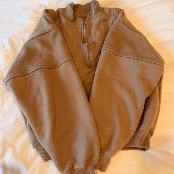 Joah Brown Retro Half Zip S/M - Picture 2 of 6